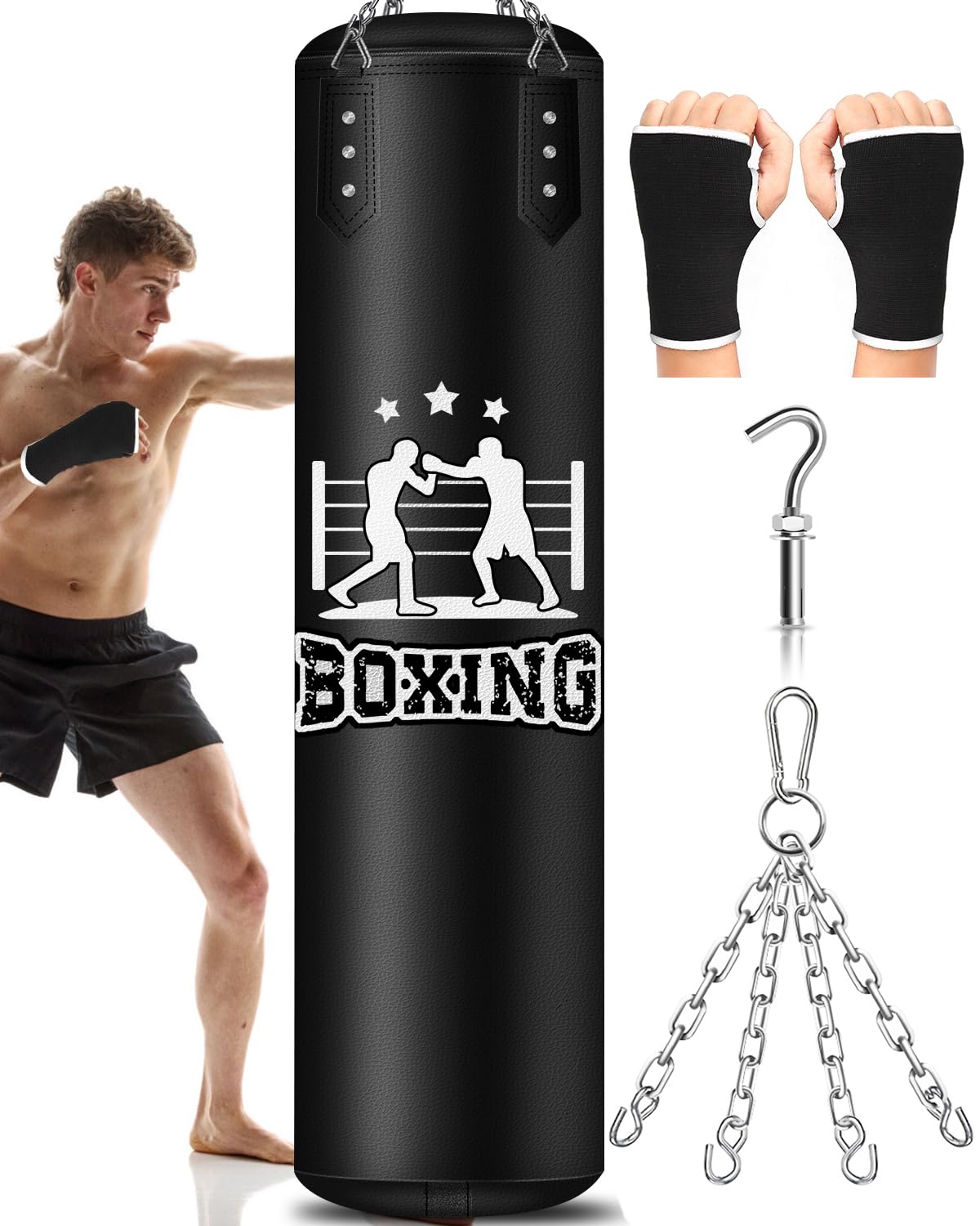 Heavy punching bag without filling 120 cm