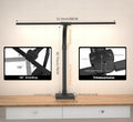 Lampa biurkowa LED 24W – podwójna głowica, 80 cm, ściemnialna
