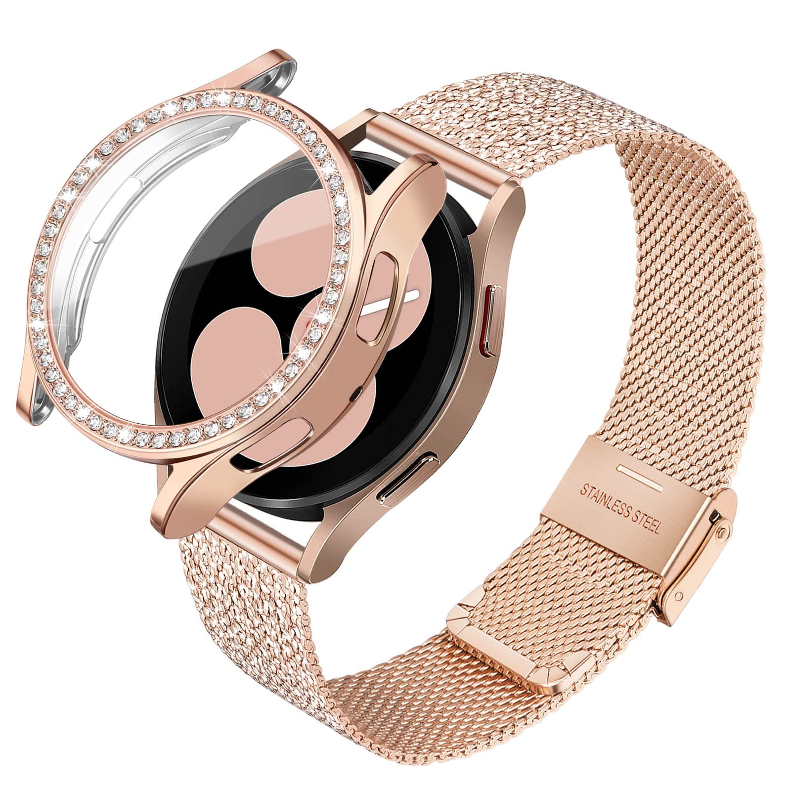 Mesh Stainless Steel Strap Compatible with Samsung Galaxy Watch 40mm – Silver