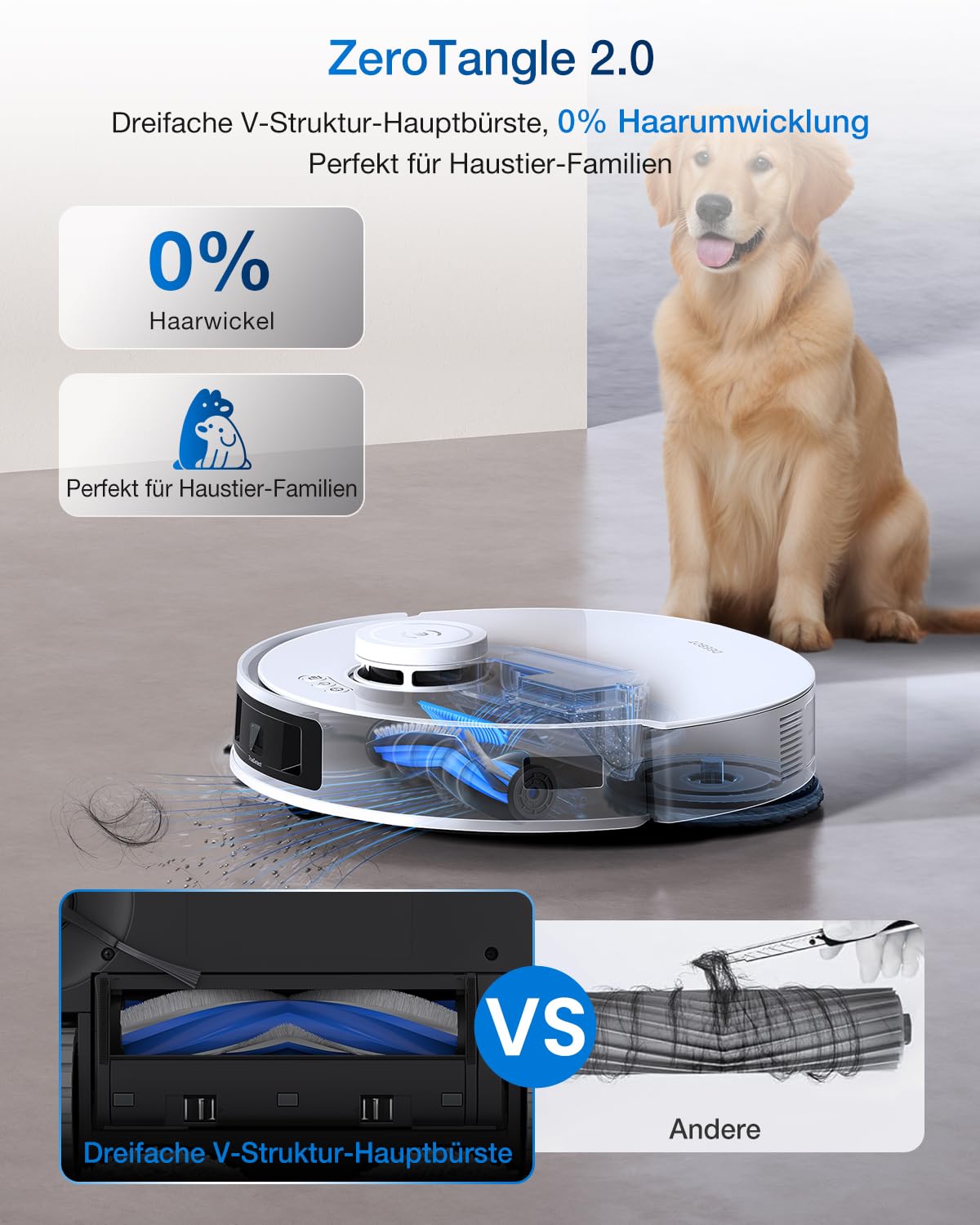 ECOVACS DEEBOT T30C Pro – Robot Vacuum Cleaner with Mop, 15400Pa Suction Power