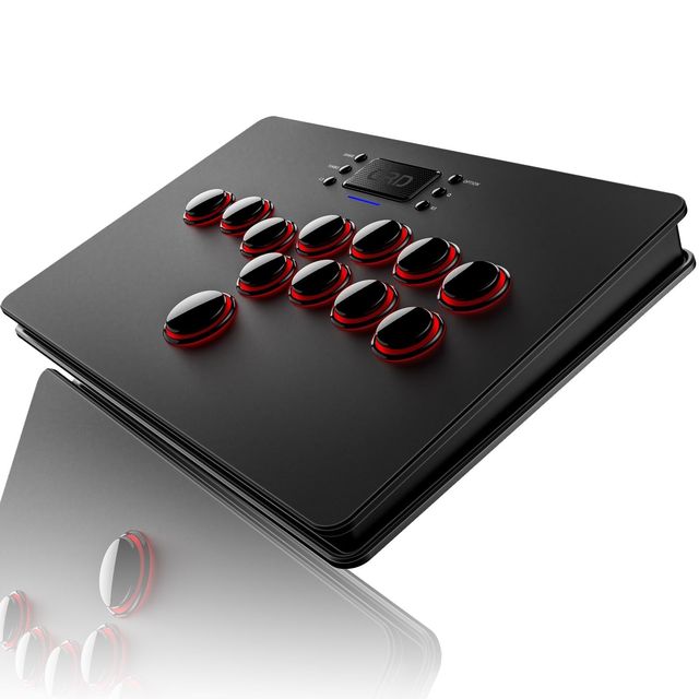 Bezprzewodowy joystick arcade Maestro S3 Wieloplatformowy fight stick z touchpadem – Czarny