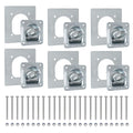 Trailer Tie-Down Rings, 6 Pieces – Silver