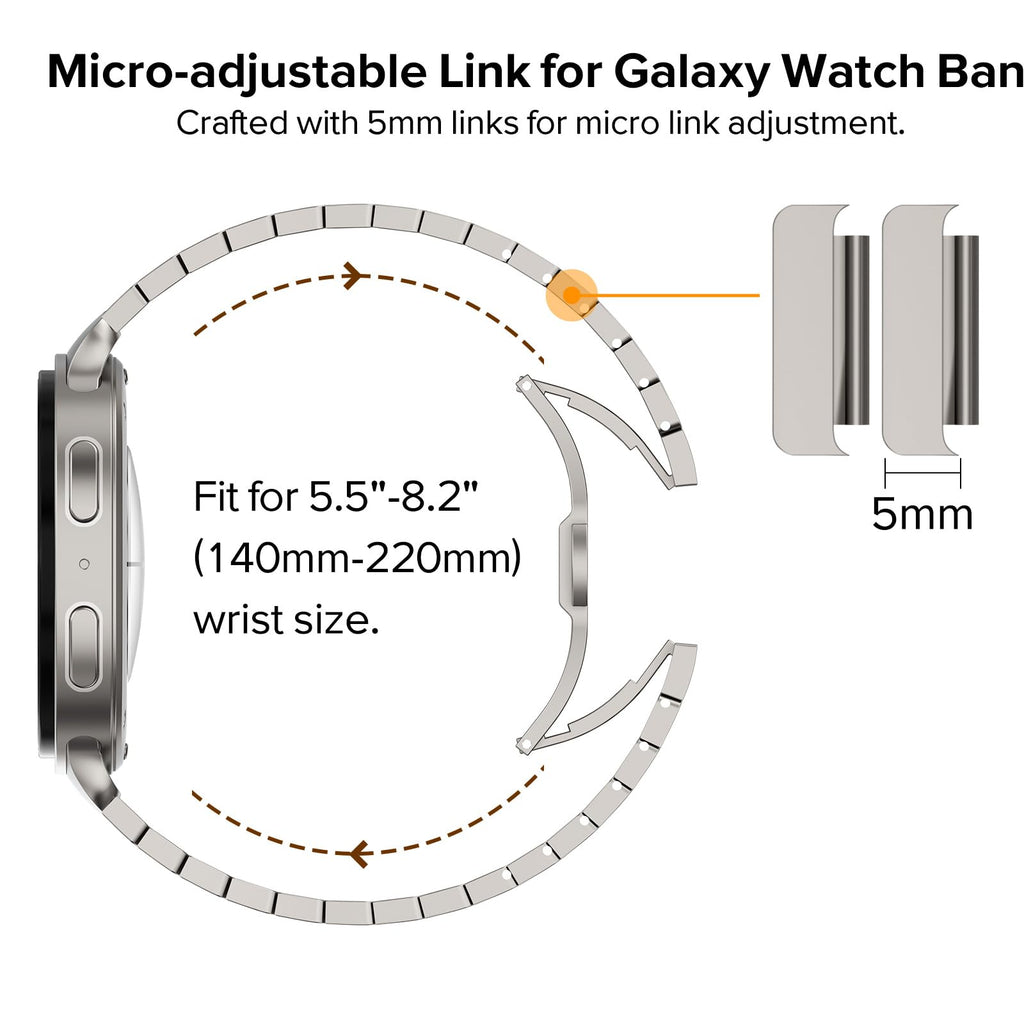 Titanium Bracelet for Samsung Galaxy Watch 8 – 40mm / 44mm