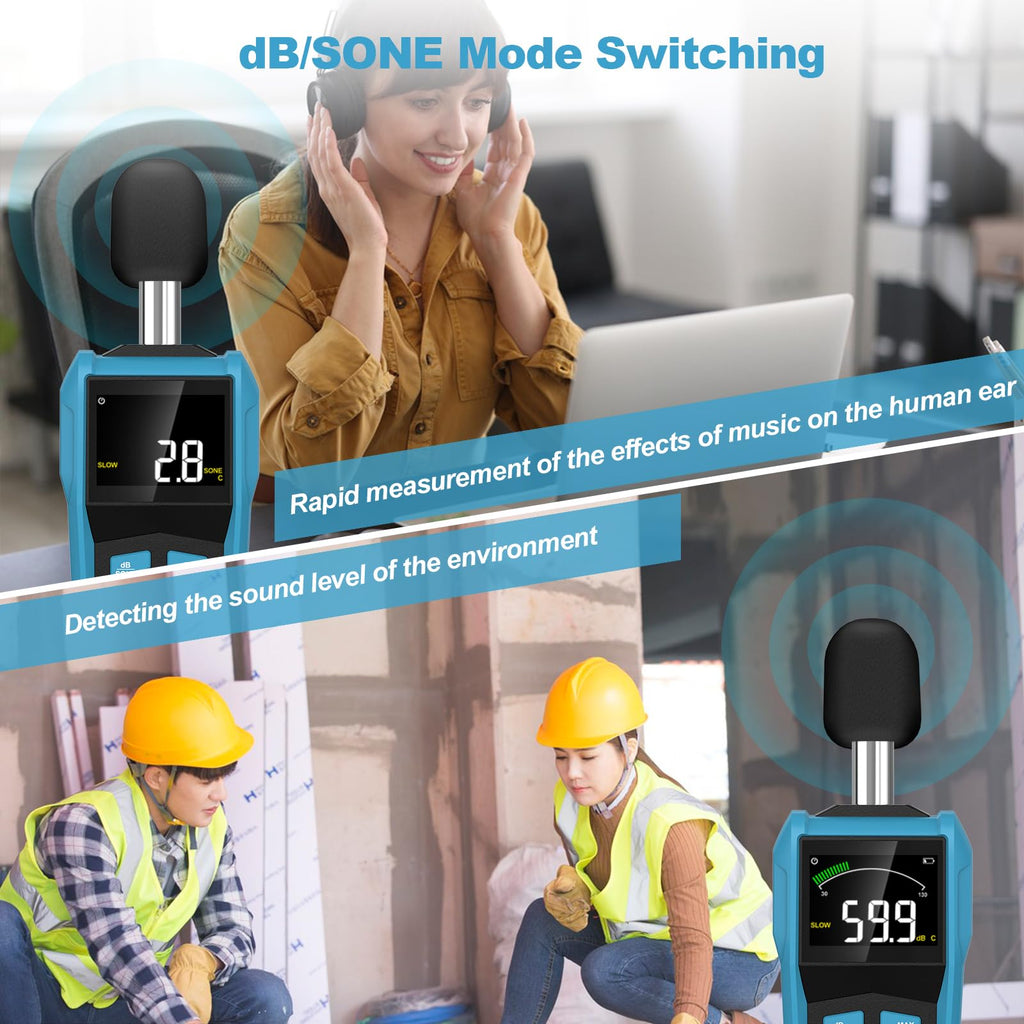 DURFICST Sound Level Meter - With color LCD display