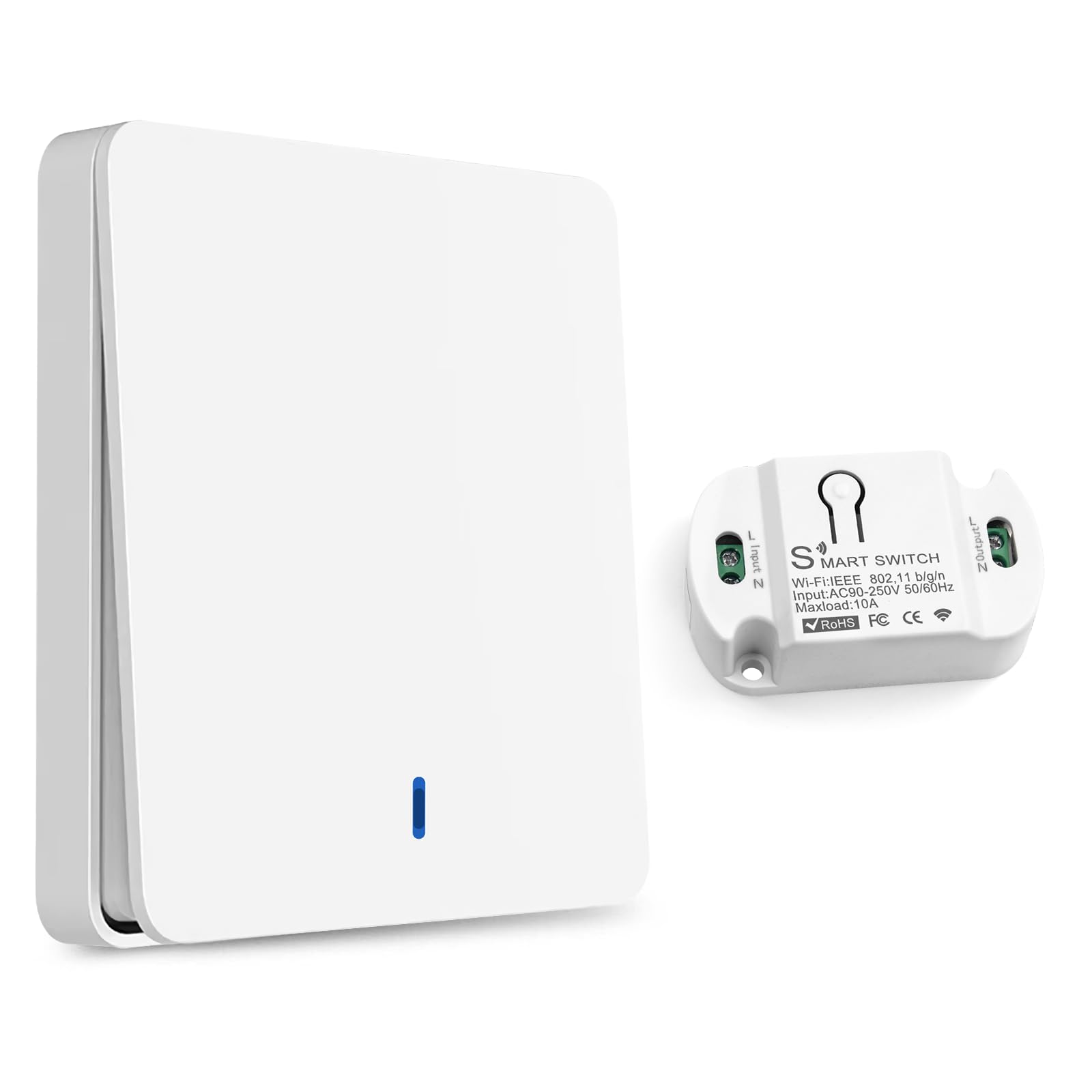 HNCY Wireless Light Switch Kit 230V – 3-Button RF 433MHz with Receivers