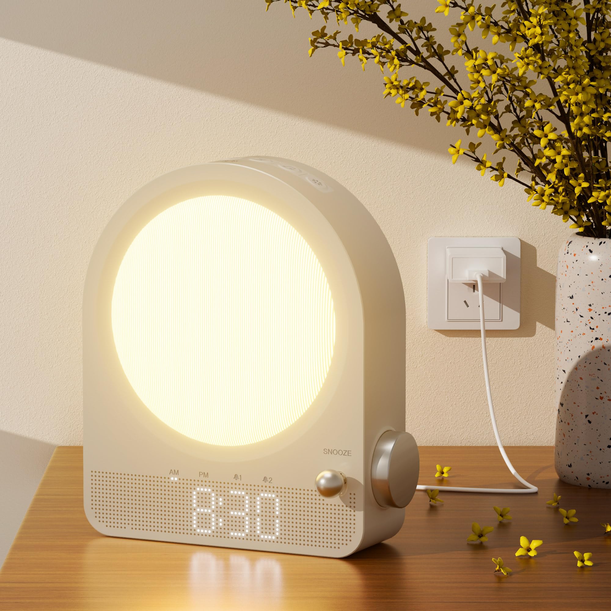 Budzik z regulowanym światłem – Lampa nocna