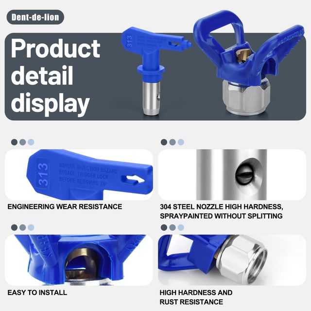 Pistolet do Malowania Bezpowietrznego Airless – 248 bar, 5 Dysz, Stal Nierdzewna
