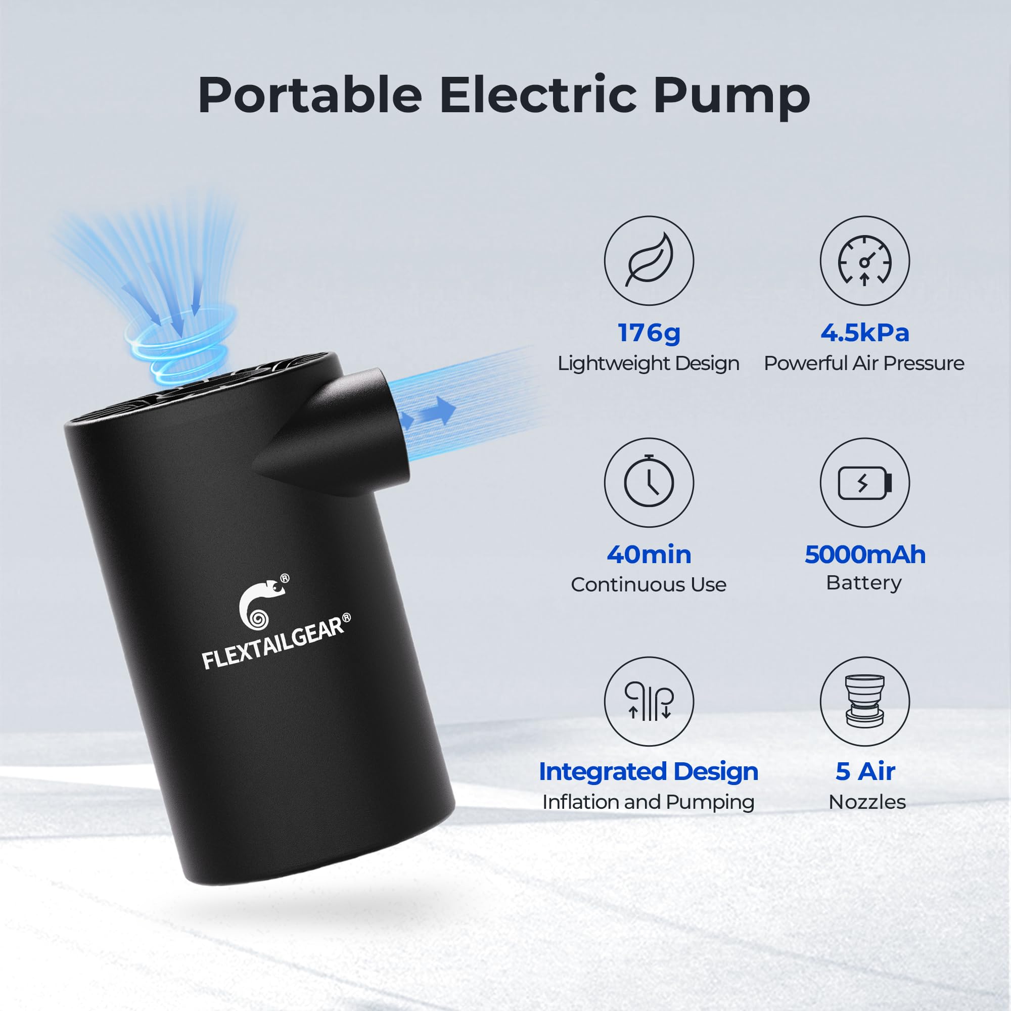 Portable Electric Pump – Black