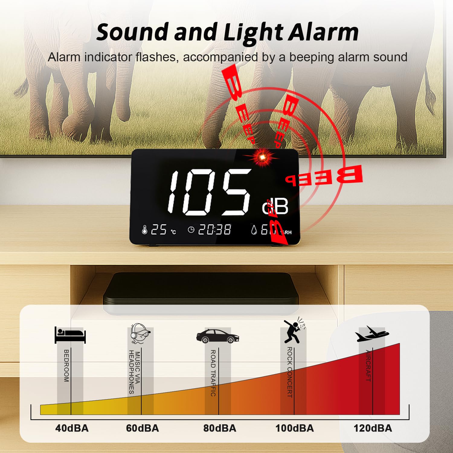 Sound Level Meter (Decibel) – Black