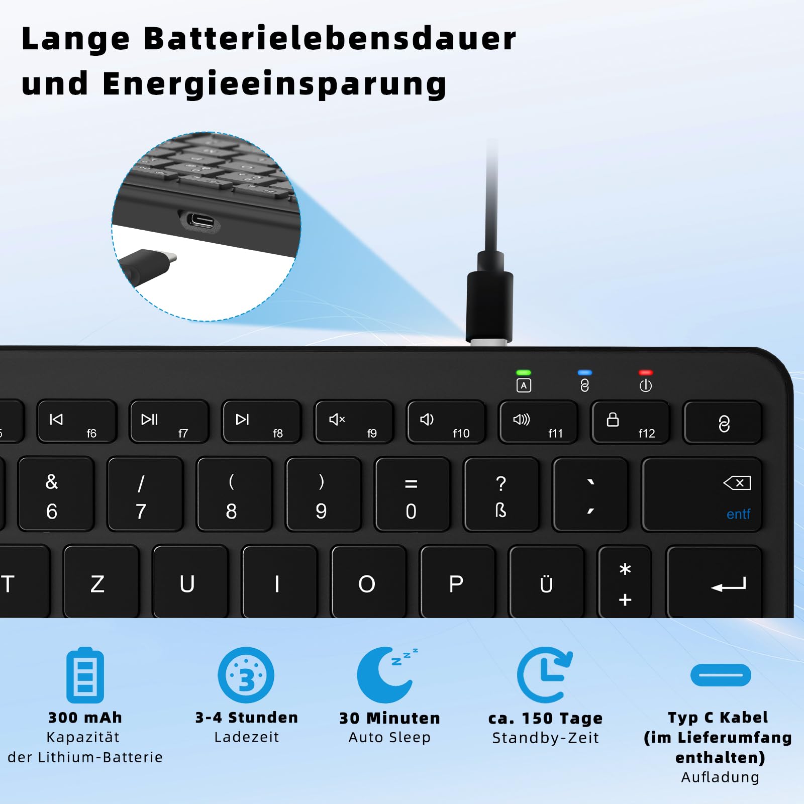 Qulose Wireless Bluetooth Keyboard
