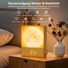 Moon lamp with alarm clock