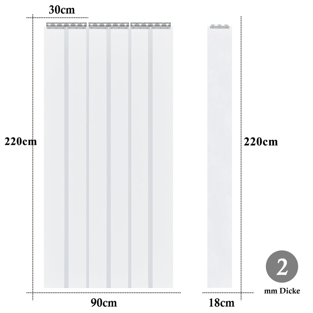 PVC Strip Curtain 90x200cm – Windproof, Waterproof, for Stables and Cold Rooms