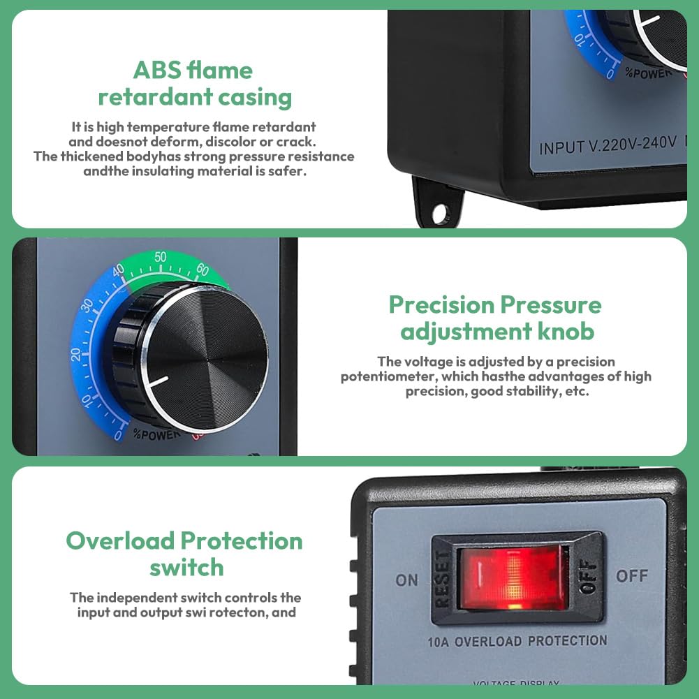 230V Motor Speed Controller – 15A / 4000W Voltage Regulator