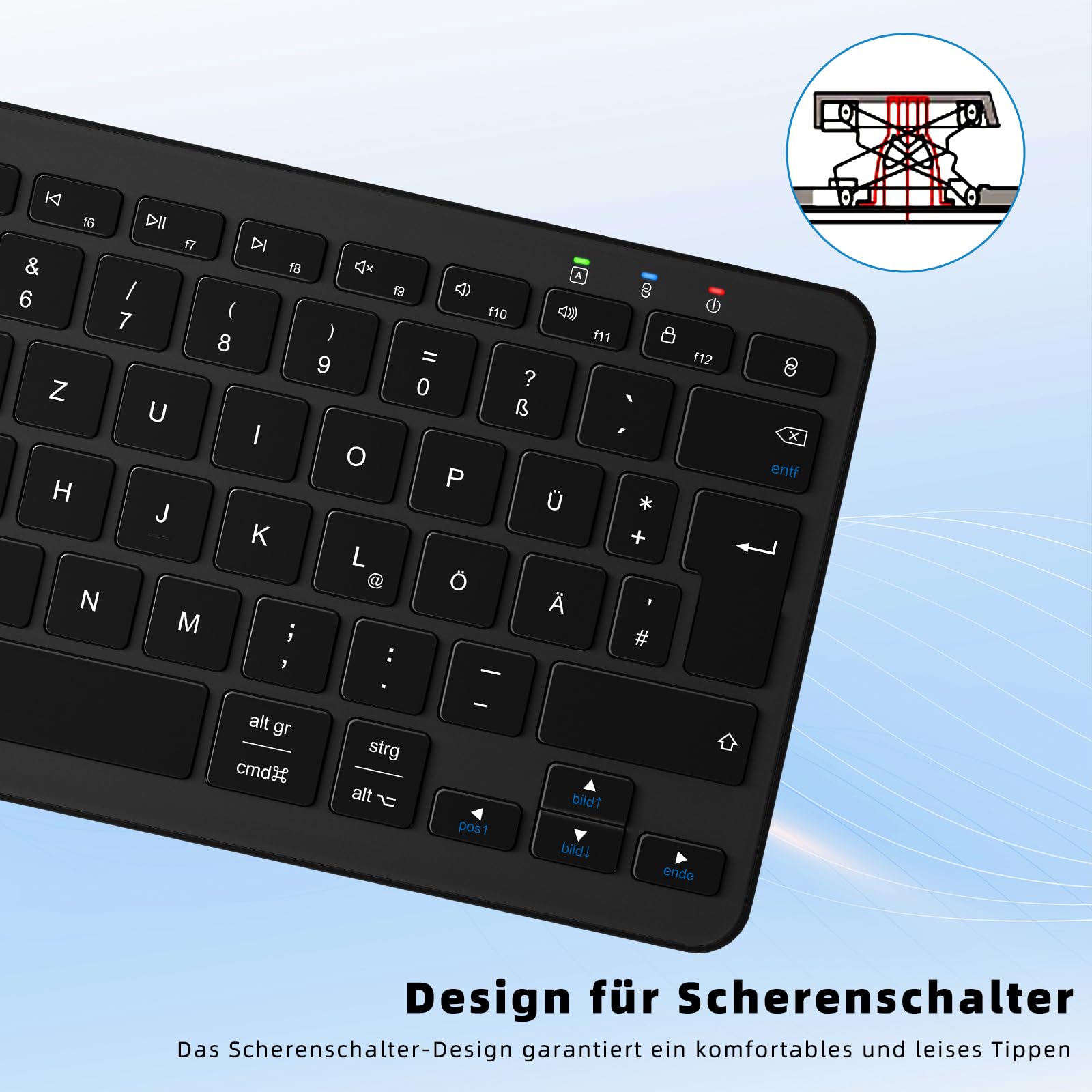 Qulose Wireless Bluetooth Keyboard