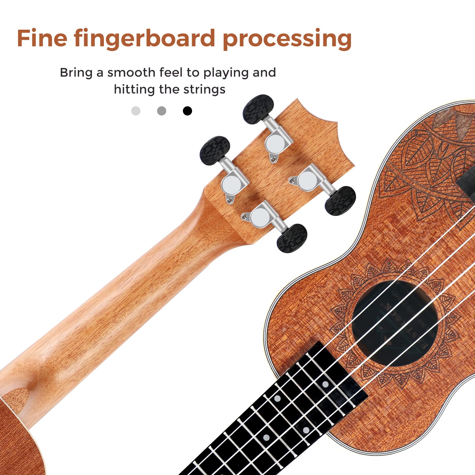 EASTROCK 21-inch Soprano Ukulele