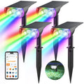 Linkind Outdoor Smart Solar Lights Motion Sensor Color Changing – IP65 4-Pack