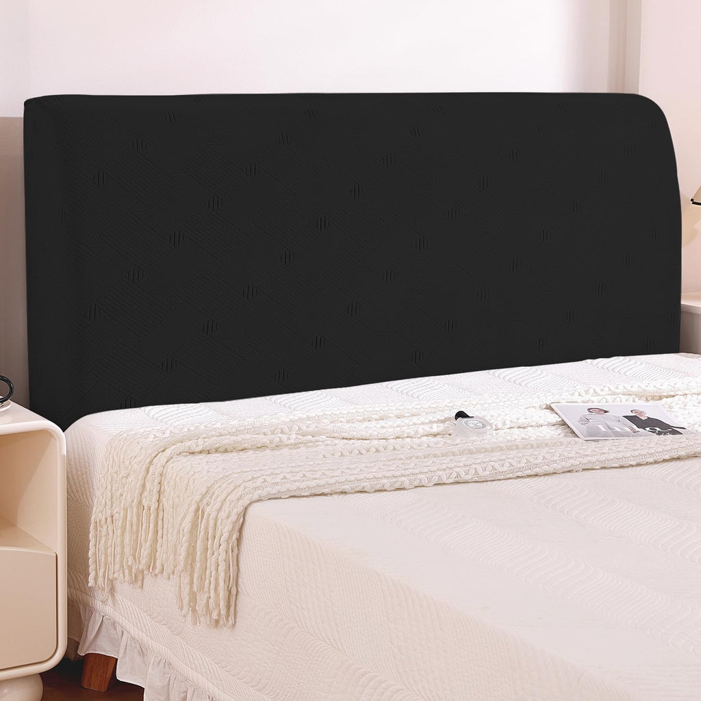 Bed Headboard Cover 120cm – Elastic, Dust Protection, Sample, Dark Blue