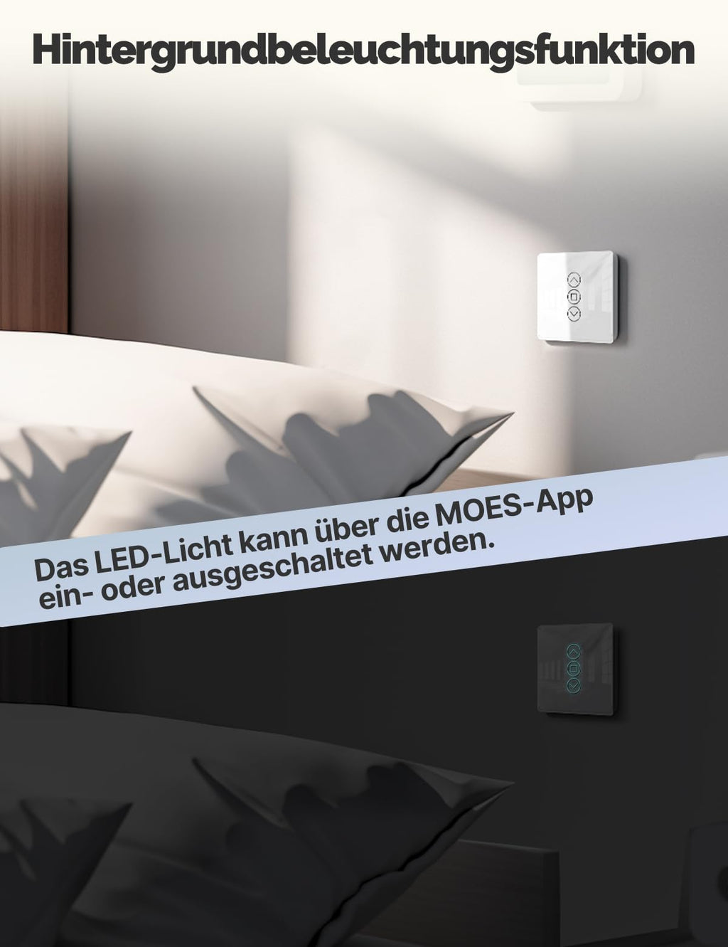 MOES Smart Blind Switch 2.5D Zigbee Alexa with Timer – 4 pcs