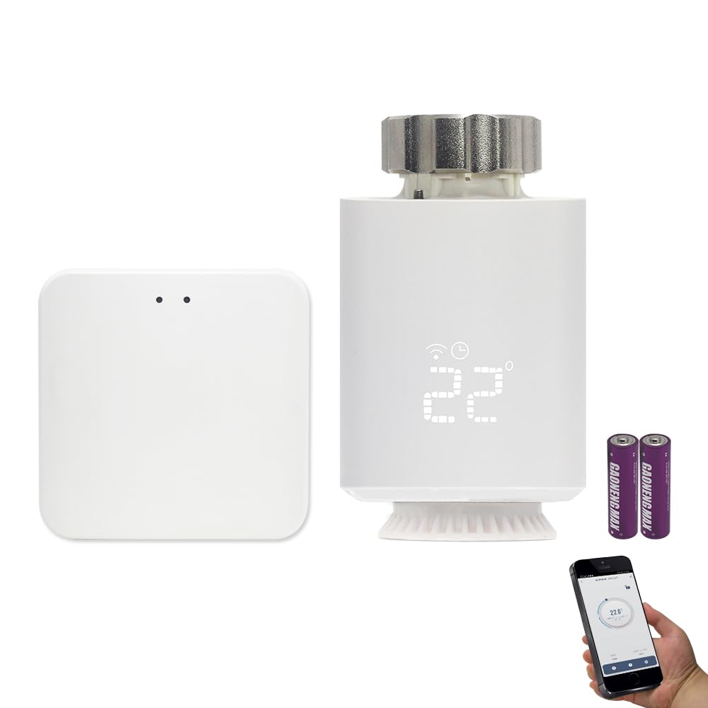 Smart Thermostatic Radiator Valve (TRV) WiFi Zigbee Starter Kit – Alexa compatible