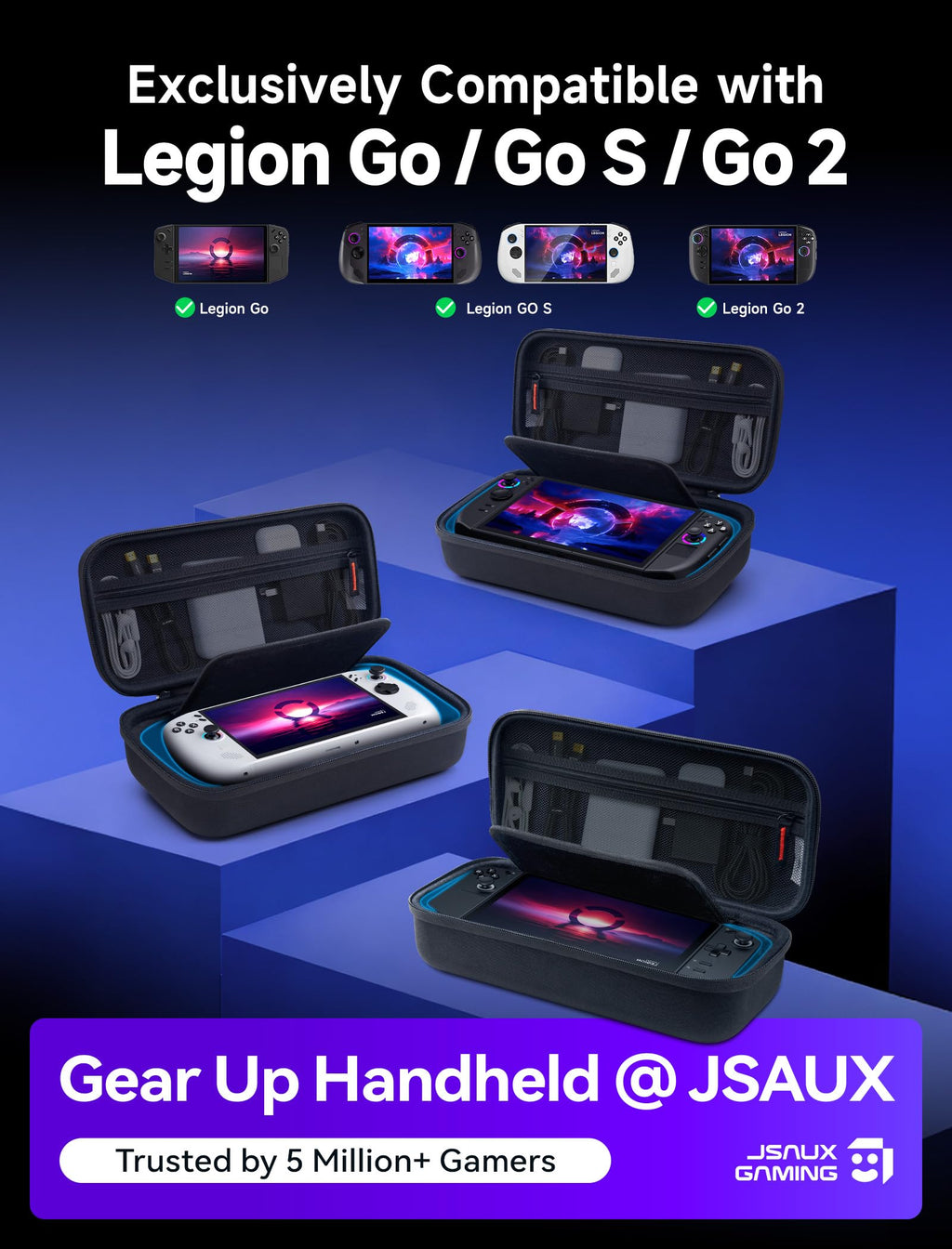 Etui JSAUX dla Lenovo Legion Go – Czarny