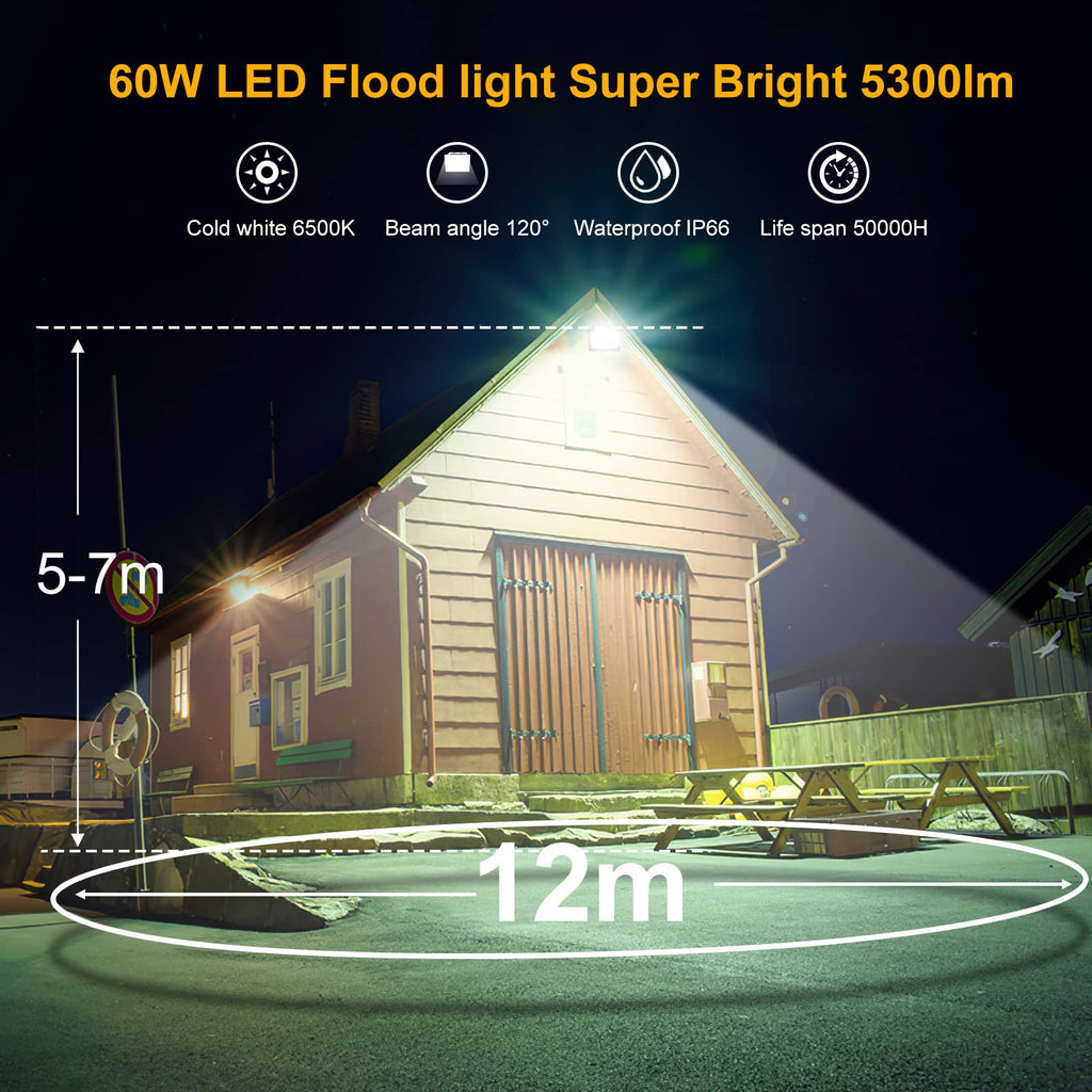 MEIKEE 60W LED Floodlight – Outdoor Floodlight