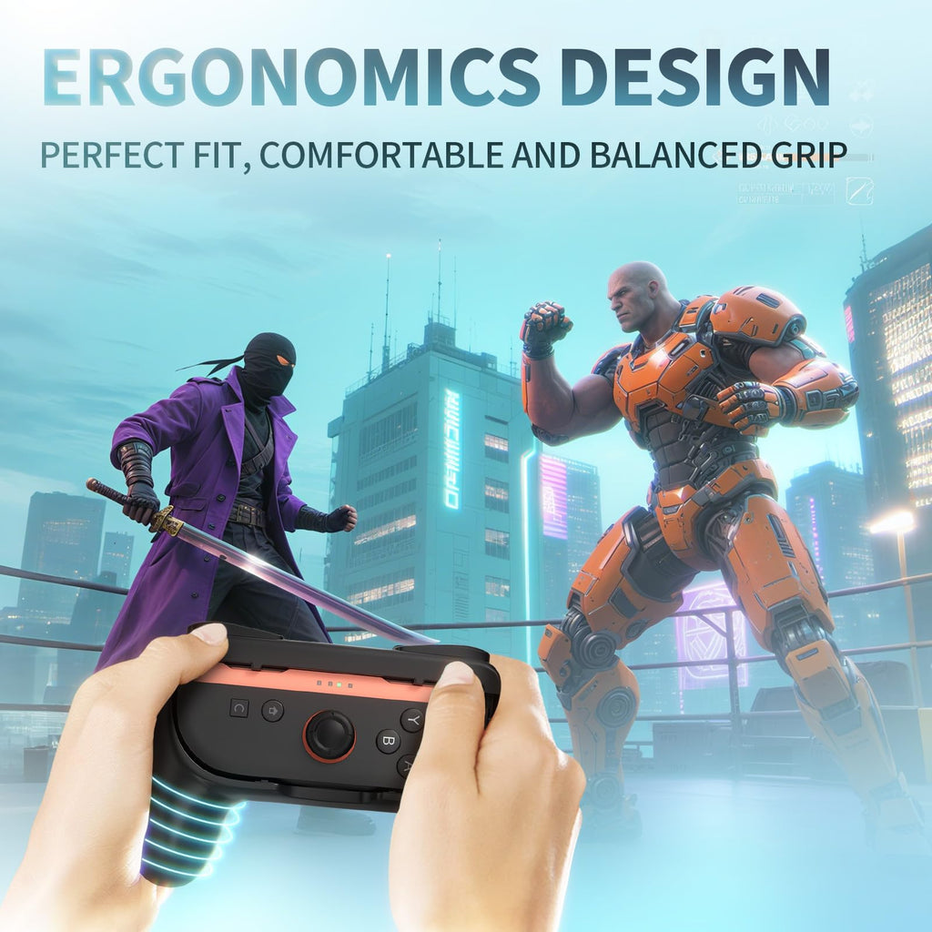 Uchwyty Joy-Con 2 szt ergonomiczne antypoślizgowe z przyciskami SL/SR – 2-Pack