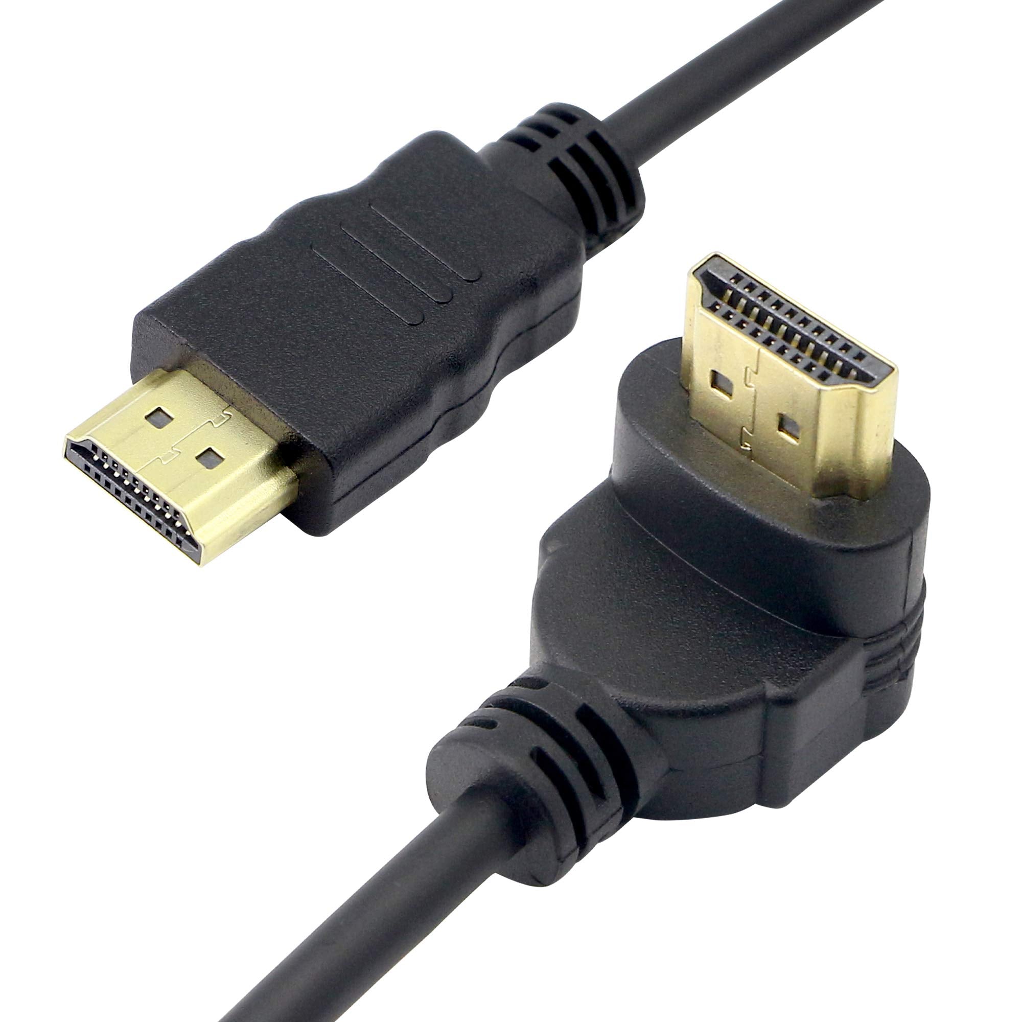 HDMI Cable with 90° Angled Connector – 4K Ultra HD