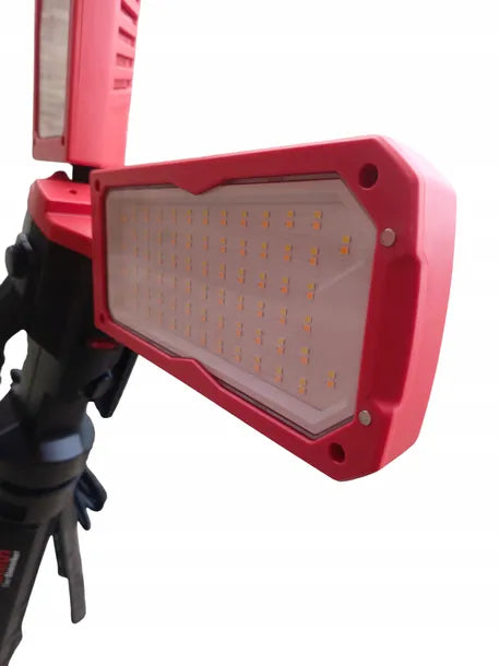 LED Construction Floodlight 2x50W with Tripod – 12000 lm, Dimmable, IP54, 3 Color Temperatures