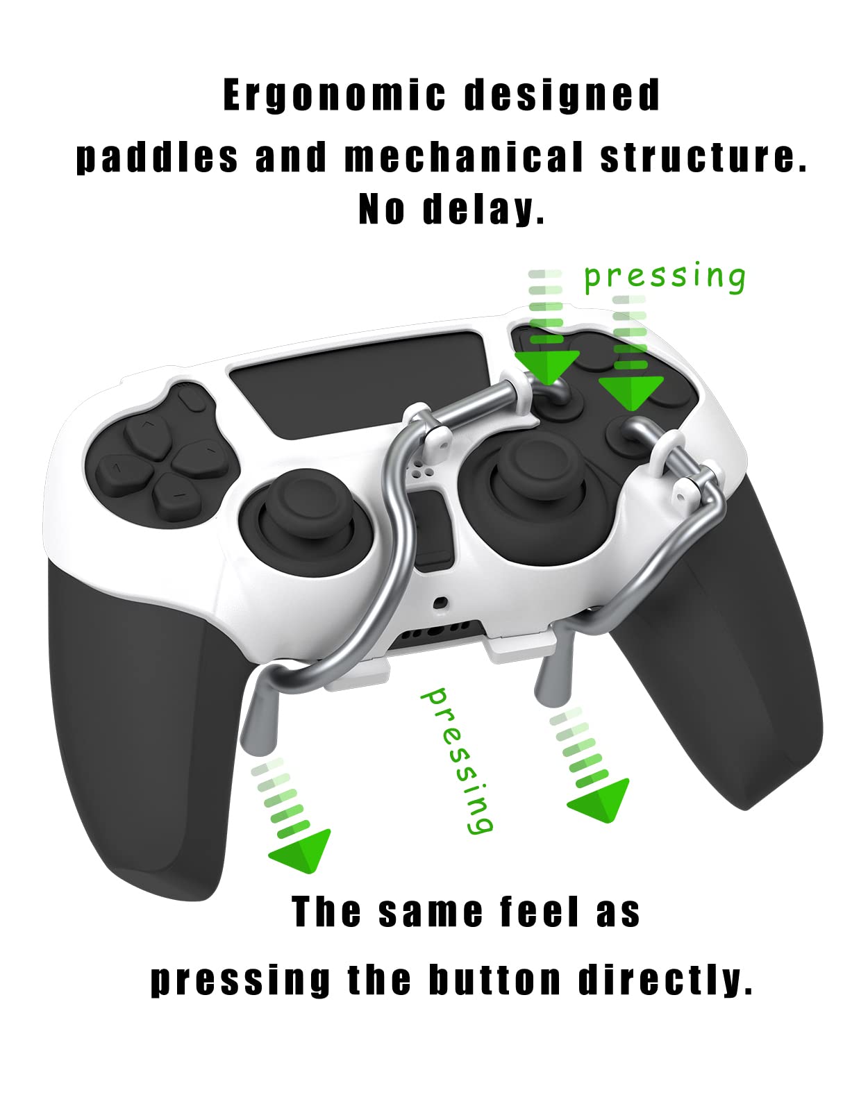 Mechanical FPS Paddle for PS5 Controller – White