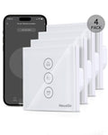 HEUXGIR WiFi Blind Timer Smart Switch Compatible with Alexa/Google Home – 4 pcs