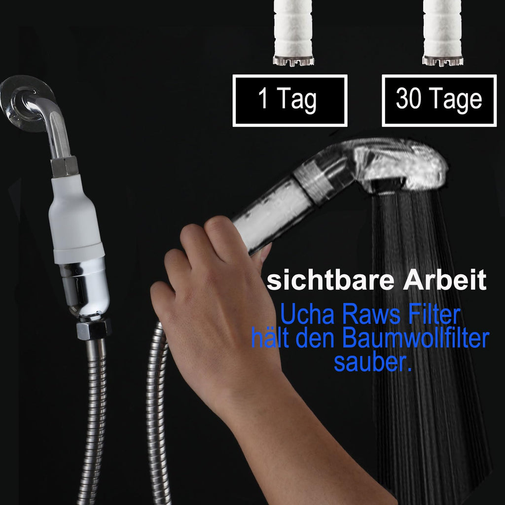 5-Micron Inline Shower Filter Reduces Chlorine and Heavy Metals – Universal G1/2