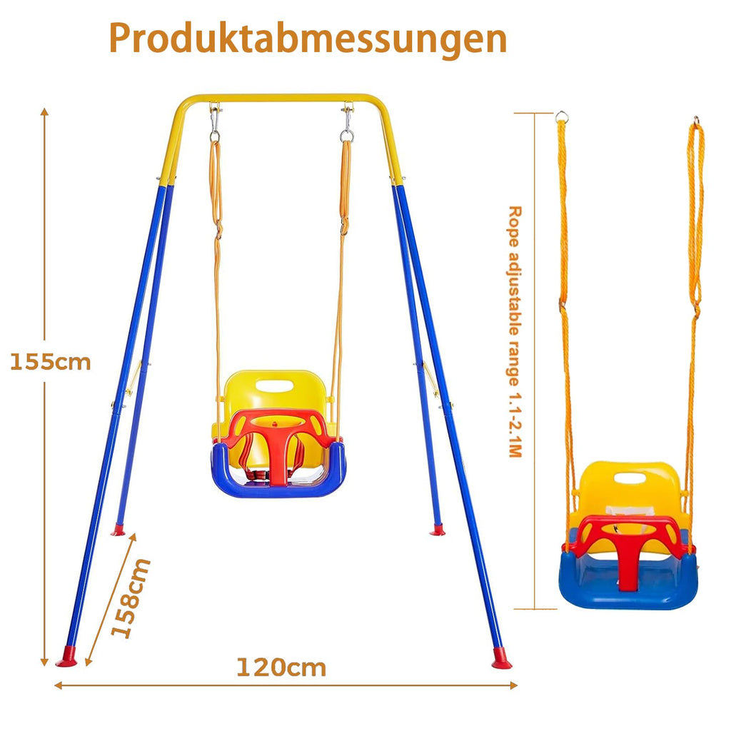 Kegoupdys 3-in-1 Swing for Babies and Children