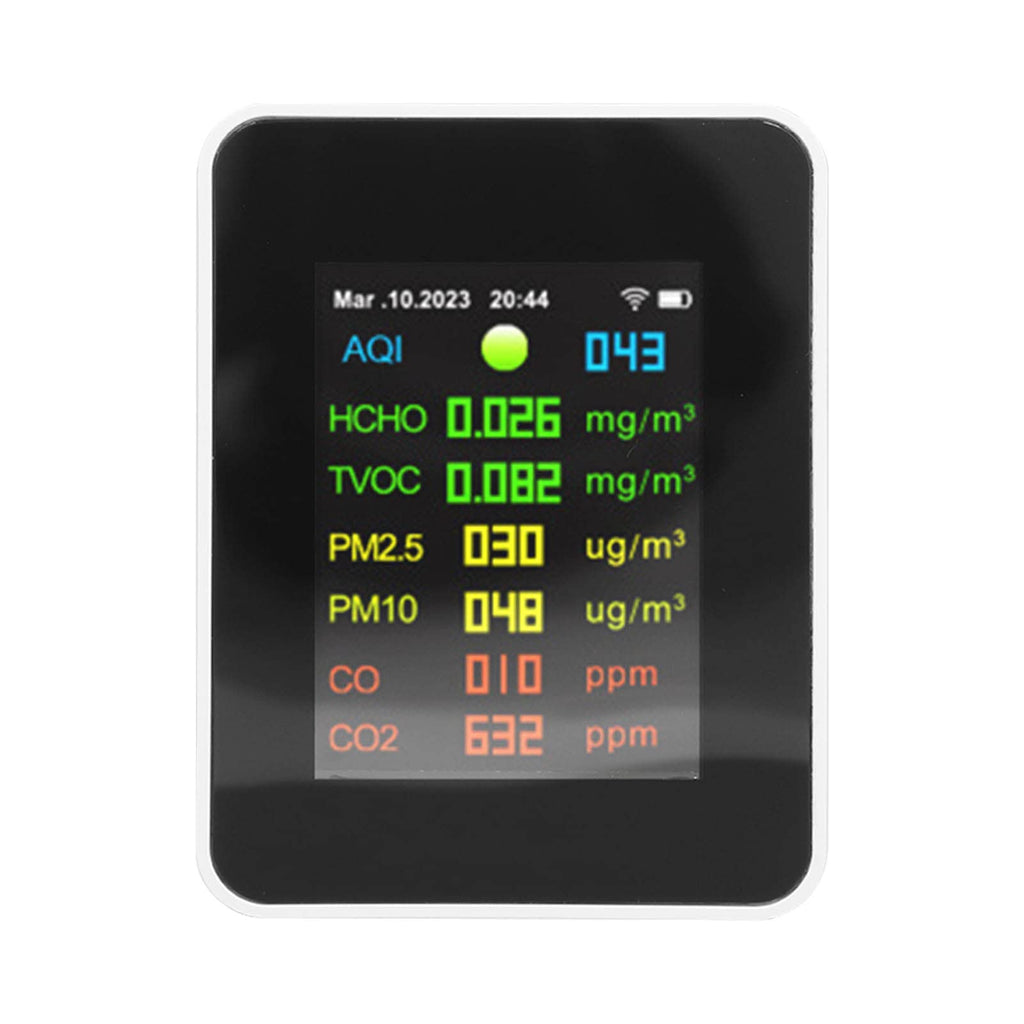 KIMISS Air Quality Monitor CO2 Detector WiFi – PM2.5, PM10, HCHO, CO