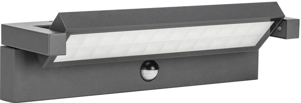 36W LED Outdoor Wall Lamp IP65 Waterproof with 350° Rotatable Panel – Dark Grey