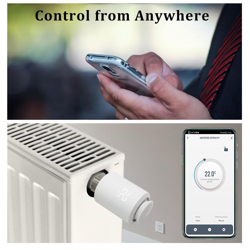 Smart Thermostatic Radiator Valve (TRV) WiFi Zigbee Starter Kit – Alexa compatible