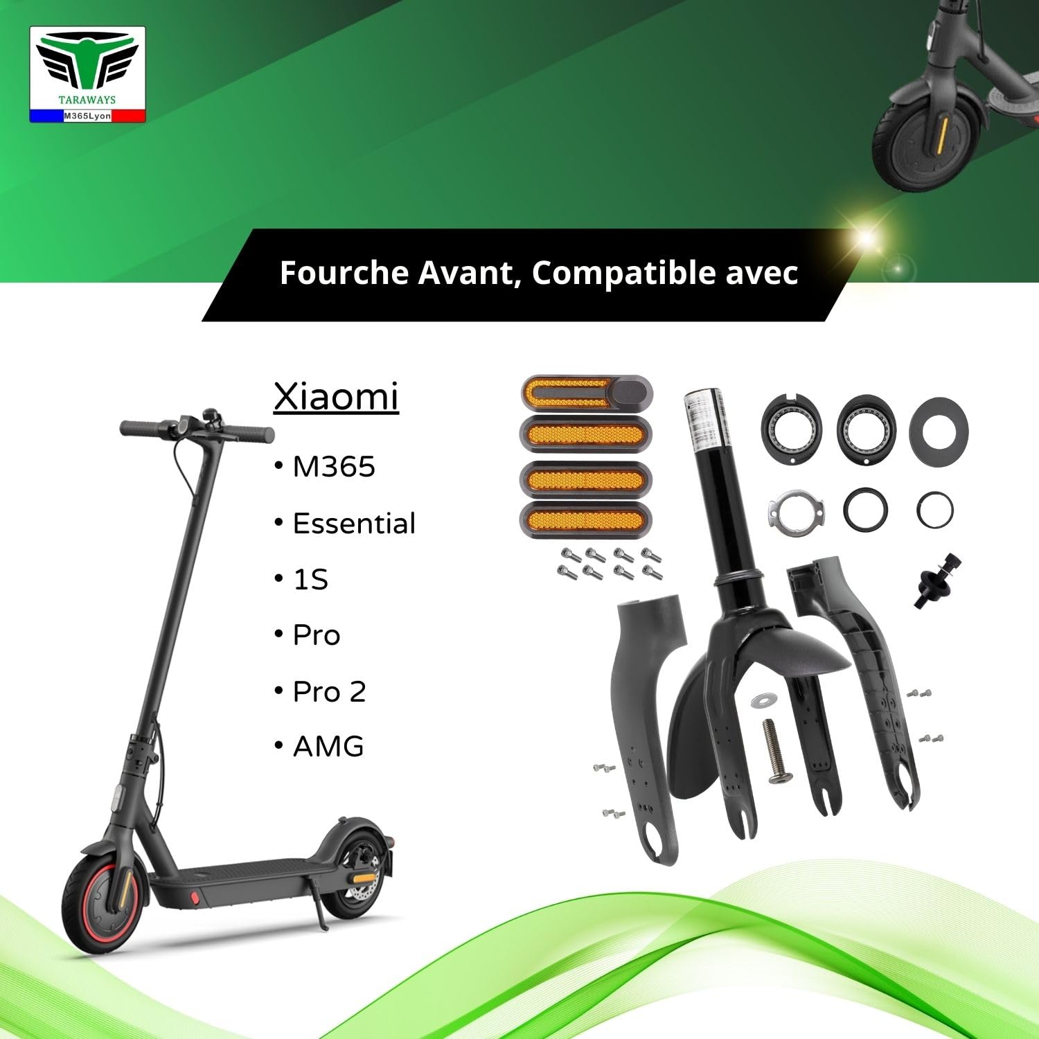 Front Fork for Xiaomi M365 Electric Scooter - Black