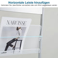Whemyreat A4 Metal Brochure Stand - Floor-standing, on Wheels, Silver