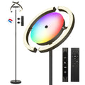Lampa stojąca LED RGB ściemnialna 28W 182cm pilot dotyk 3000–6000K – Czarny