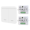 Mini WiFi Przełącznik Przekaźnikowy – Zestaw 2 Odbiorniki + Pilot (Tuya / Alexa / Google Home)