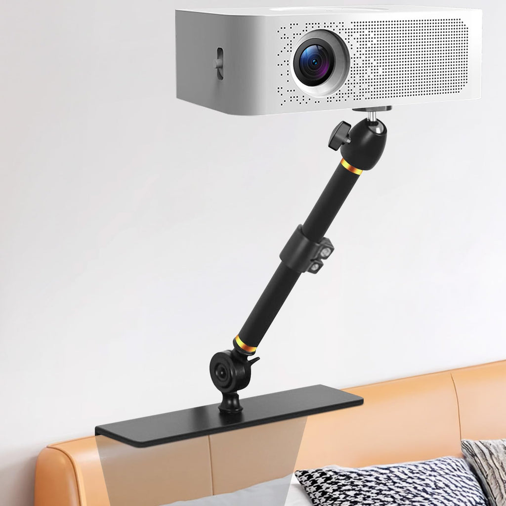 Adjustable Projector Stand for Bed and Sofa, Compatible with 99% of Projectors - Black