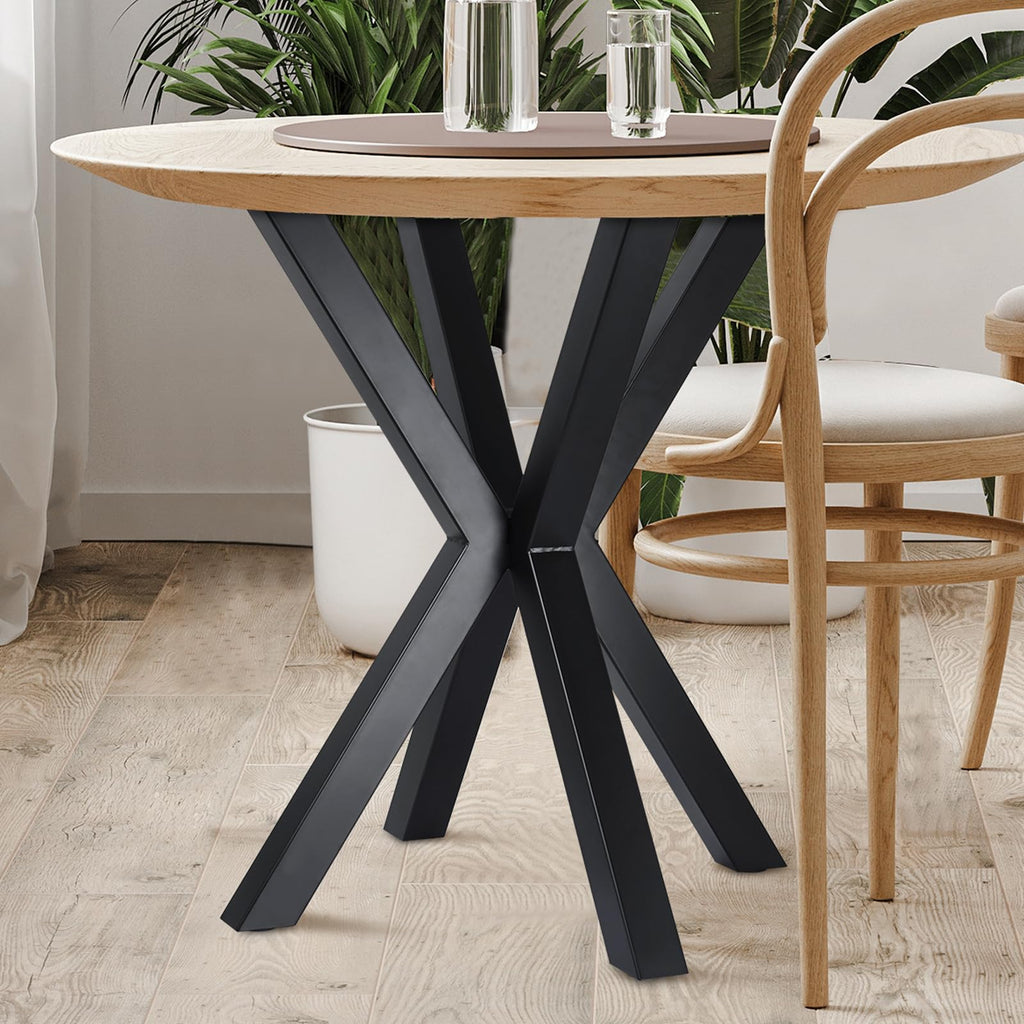 Homtone Metal Table Legs 71cm – 2 Pieces, Cross Shape