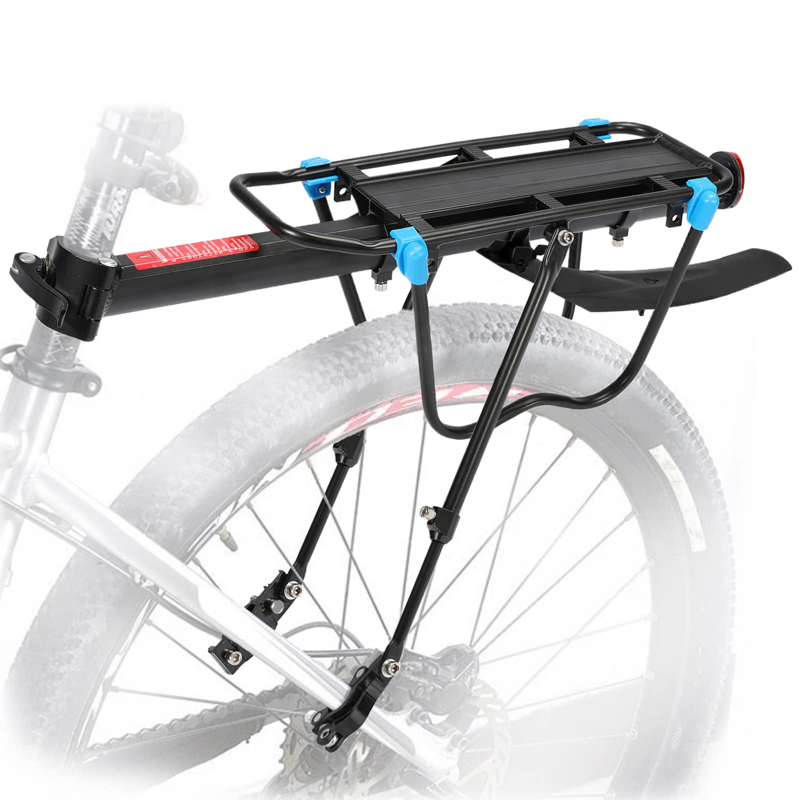 Adjustable MAIKEHIGH 50kg Rear Bike Rack - Black
