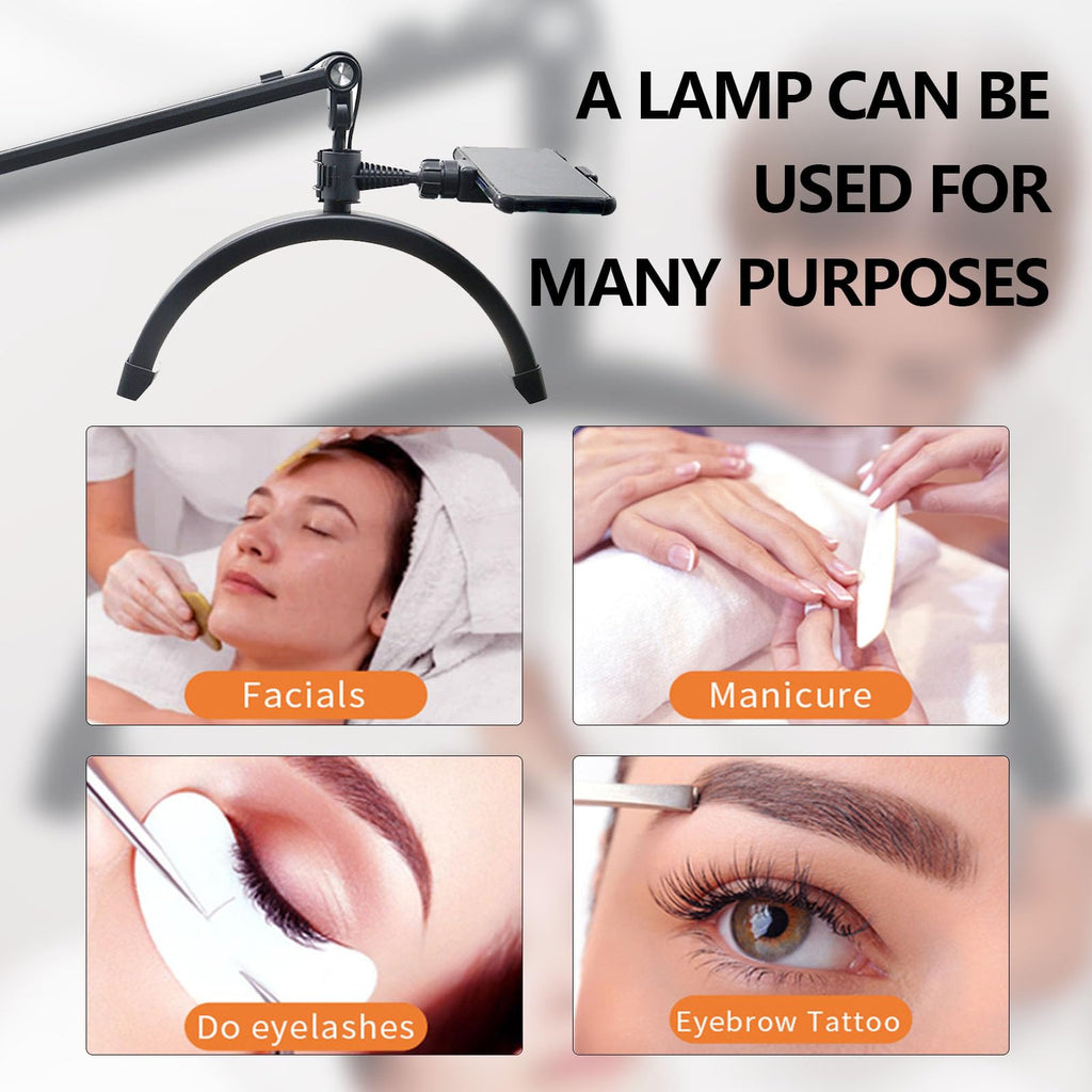 10W ściemniana lampa LED do rzęs z klipsem USB - 12'' 3200K-5600K