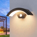 Outdoor LED Wall Light with Motion Sensor – Black
