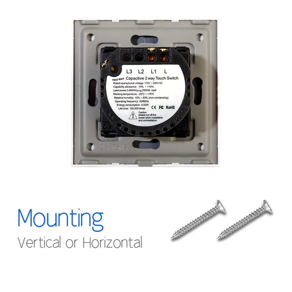 CNBINGO 2-pack Built-in Two-Way Switches