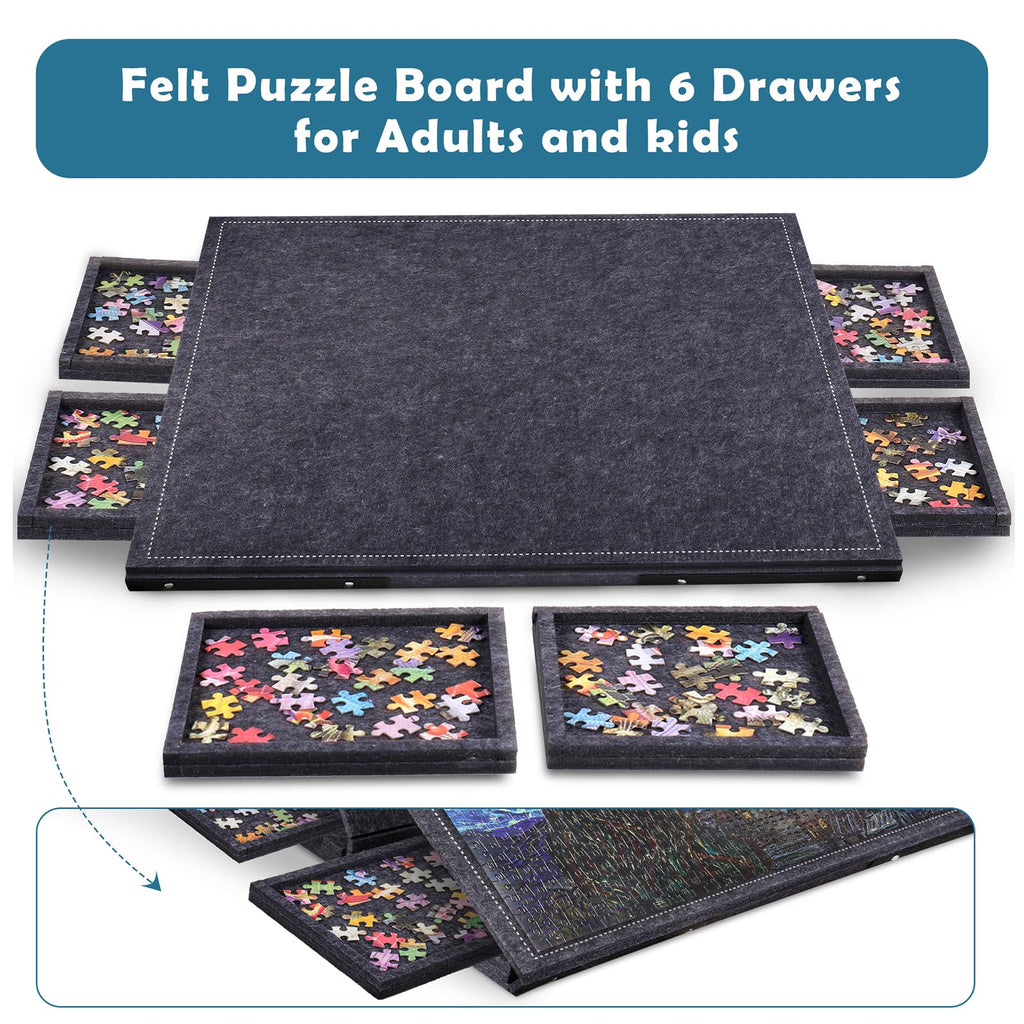 Portable jigsaw puzzle table