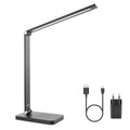 LED Desk Lamp – 15 Lighting Modes, USB Port, Flexible Arm