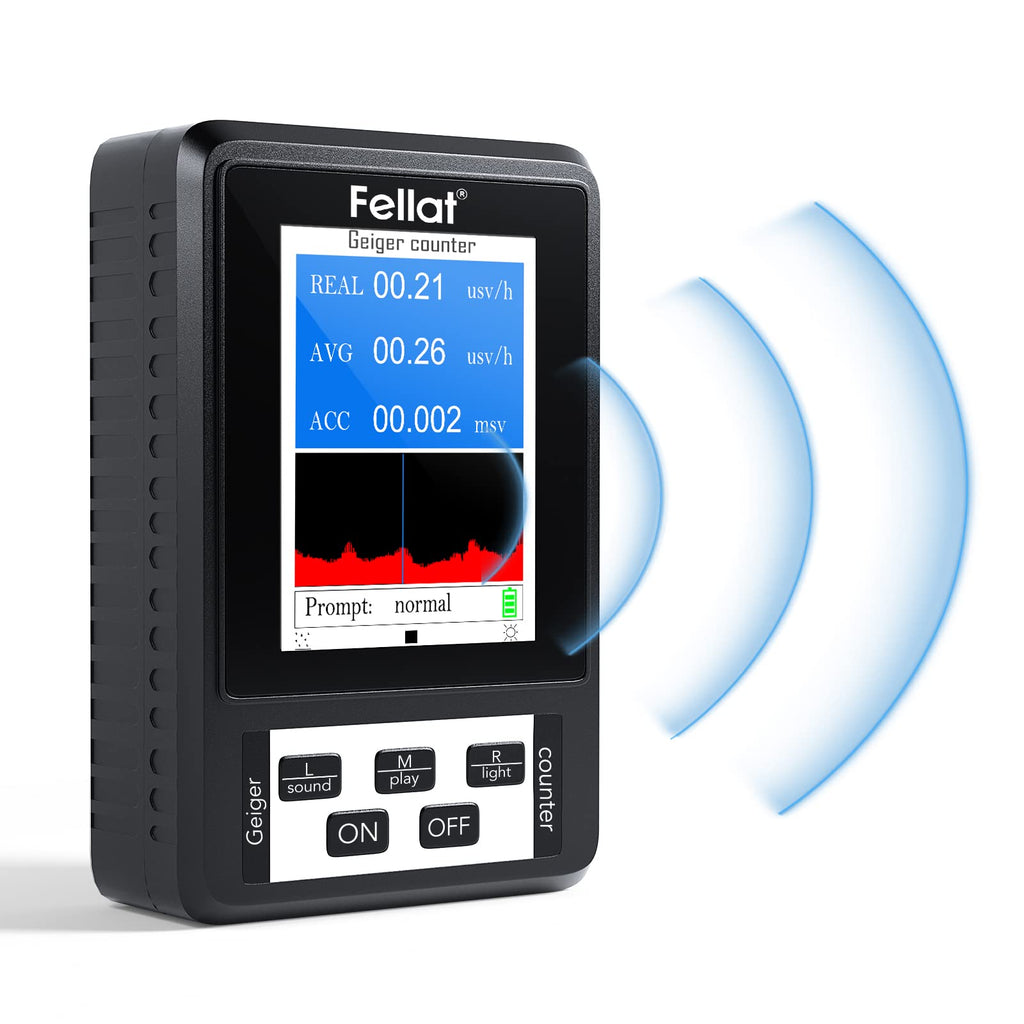 Geiger Counter FELLAT - Professional Radiation Detector with LCD Display