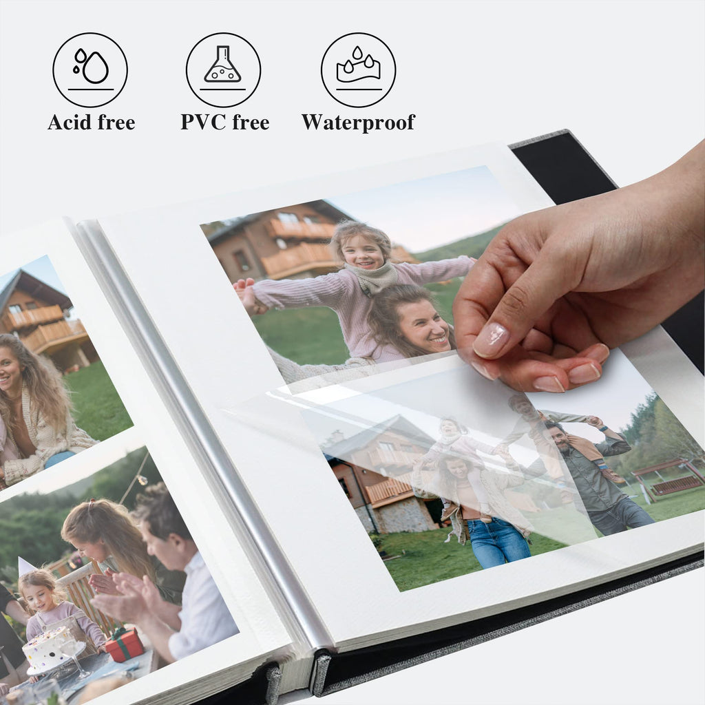 Photo Album Lanpn 10x15 for 400 Photos – Linen, Vertical Format, Beige