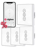 MOES Smart Blind Switch 2.5D Zigbee Alexa with Timer – 4 pcs